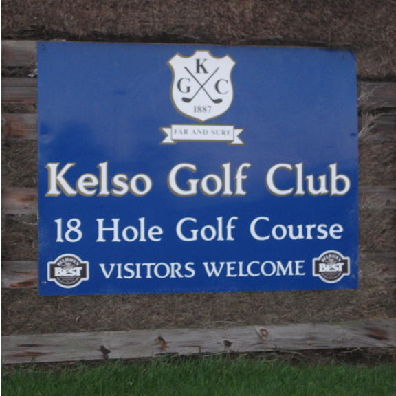 Kelso Golf Club sign.