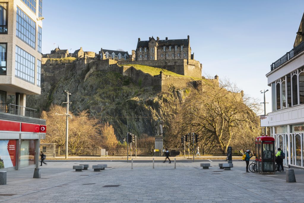 Edinburgh castle.